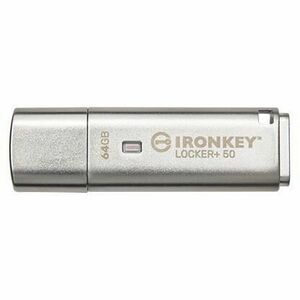 Kingston 64GB IKLP50 IronKey Locker+ 50 AES USB, w/256bit Encryption vyobraziť