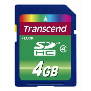 TRANSCEND SDHC karta 4GB Class 4 vyobraziť