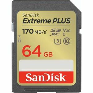 SanDisk Extreme PLUS SDXC 64GB 170MB/s V30 UHS-I vyobraziť