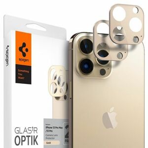 Spigen Optik.Tr 2x ochranné sklo na kameru na iPhone 13 Pro / 13 Pro Max, zlaté vyobraziť