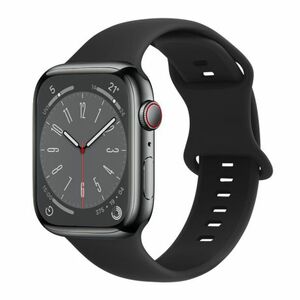 BStrap Smooth Silicone remienok na Apple Watch 38/40/41mm, black (SAP014C01) vyobraziť