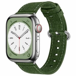 BStrap Denim remienok na Apple Watch 38/40/41mm, olive green (SAP015C08) vyobraziť