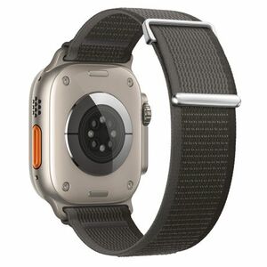 BStrap Velcro Nylon remienok na Apple Watch 38/40/41mm, black gray (SAP016C01) vyobraziť