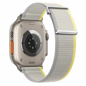BStrap Velcro Nylon remienok na Apple Watch 38/40/41mm, yellow beige (SAP016C02) vyobraziť