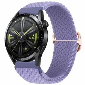 BStrap Elastic Nylon remienok na Huawei Watch 3 / 3 Pro, lavender vyobraziť