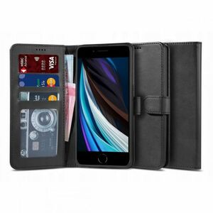 Tech-Protect Wallet knižkové puzdro na iPhone 7 / 8 / SE 2020 / 2022, čierne vyobraziť