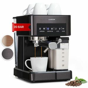 Klarstein Arabica Comfort, espresso kávovar, 1 350W, 20 bar. 1, 8l, dotykový ovládací panel vyobraziť