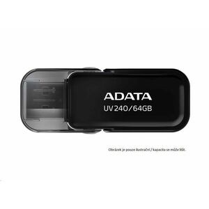 ADATA Flash Disk 32GB USB 2.0 Dash Drive UV240, Black vyobraziť