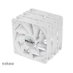 AKASA ventilátor Viper, White Fan 12cm, 120x120x25mm, HDB, 4 pin PWM, 3ks v balení, biela vyobraziť