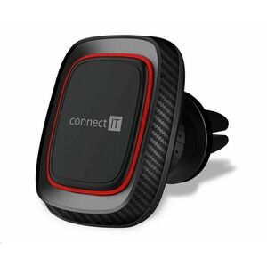 CONNECT IT InCarz 4Strong360 CARBON univerzálny magnetický držiak do auta, 4 magnety, červený vyobraziť