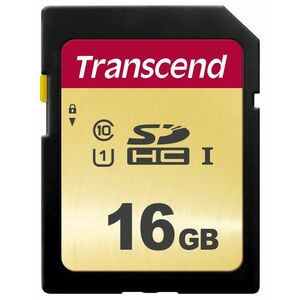 TRANSCEND SDHC karta 16GB 500S, UHS-I U1 (R: 95/W: 60 MB/s) vyobraziť