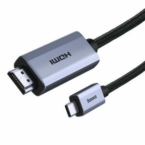 Baseus High Definition kábel USB-C / HDMI 2.0 4K 60Hz 1m, čierny (WKGQ010001) vyobraziť