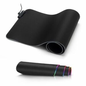 MG herná podložka pod myš, RGB LED, 80x30 cm, čierna vyobraziť