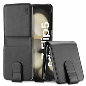 Tech-Protect Wallet knižkové puzdro na Samsung Galaxy Z Flip 5, čierne vyobraziť