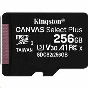 256GB microSDXC Kingston Canvas Select Plus A1 CL10 100MB/s bez adapteru vyobraziť