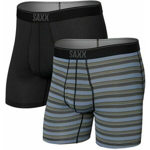 SAXX Quest 2-Pack Boxer Brief Sunrise Stripe/Black II M Fitness bielizeň vyobraziť