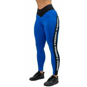 Nebbia High Waisted Side Stripe Leggings Iconic Blue XS Fitness nohavice vyobraziť