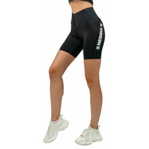 Nebbia High Waisted Biker Shorts Iconic Black M Fitness nohavice vyobraziť