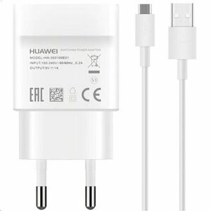 HW-050100E01W Huawei USB Cestovní nabíječka + microUSB Dat. Kabel White (Service Pack) vyobraziť