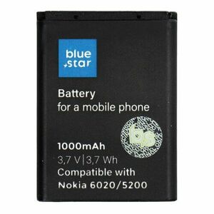 Batéria BlueStar Nokia 6020/5200/5300/3220/5140 BL-5B 1000mAh Li-Ion vyobraziť