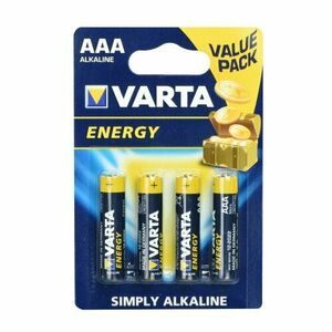 Alkalické batérie Varta R3 (AAA) 4ks High Energy vyobraziť