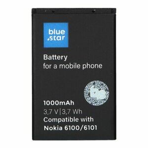 Batéria BlueStar Nokia 6101/6100/6300 BL-4C 1000mAh Li-Ion vyobraziť