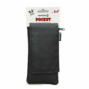 Puzdro Swissten Pocket so šnúrkou, univerzálne 6, 4" - čierne vyobraziť