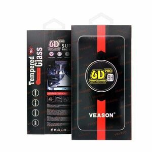 Ochranné sklo Veason 6D iPhone XR/11, celotvárové - čierne vyobraziť