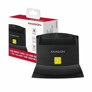 AXAGON CRE-SM2, USB externí čtečka 4-slot Smart card/ID card (eObčanka) + SD/microSD/SIM vyobraziť