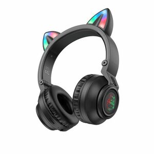 Borofone BO18 bezdrôtové slúchadlá s mačacími ušami, čierne vyobraziť