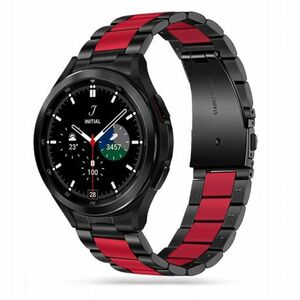 Tech-Protect Stainless remienok na Samsung Galaxy Watch 4 / 5 / 5 Pro / 6, black/red vyobraziť