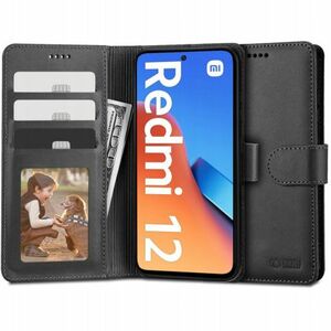 Tech-Protect Wallet knižkové puzdro na Xiaomi Redmi 12, čierne vyobraziť