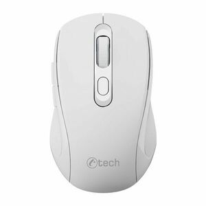 C-TECH myš Dual mode, bezdrôtová, 1600DPI, 6 tlačidiel, biela, USB nano receiver vyobraziť