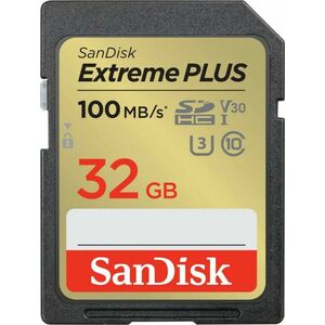 SanDisk SDHC karta 32GB Extreme PLUS (100 MB/s Class 10, UHS-I U3 V30) vyobraziť