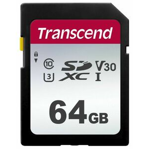 TRANSCEND SDXC 64GB 300S karta, UHS-I U3 V30 (R: 95/W: 45 MB/s) vyobraziť