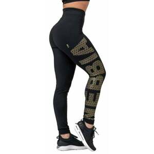 Nebbia Gold Print Leggings Black XS Fitness nohavice vyobraziť