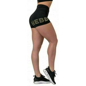 Nebbia Gold Print Shorts Black M Fitness nohavice vyobraziť