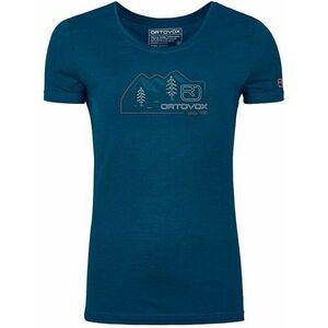 Ortovox Outdoorové tričko 140 Cool Vintage Badge T-Shirt W Petrol Blue S vyobraziť