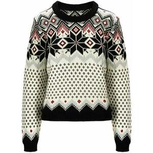 Dale of Norway Vilja Womens Knit Sweater Black/Off White/Red Rose L Sveter vyobraziť