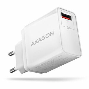 AXAGON ACU-QC19W, QC nabíjačka do siete 19W, 1x USB-A port, QC3.0/AFC/FCP/SMART, biela vyobraziť