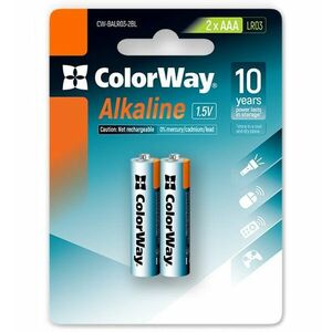 Colorway alkalická batéria AAA/ 1.5V/ 2ks v balení/ Blister vyobraziť