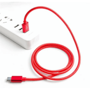 Crono kábel USB 2.0/ USB A samec - microUSB samec, 1, 0 m, červený premium vyobraziť