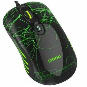 Crono OP-636G - herná laserová myš, 800/1600/3200 DPI, LED podsvietenie, USB vyobraziť
