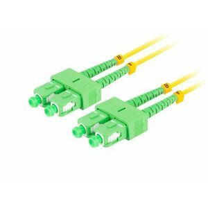 LANBERG optický patch cord SM SC/APC-SC/APC duplex 10m LSZH G657A1 priemer 3mm, farba žltá vyobraziť