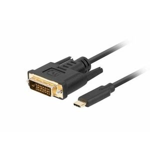 Lanberg USB-C(M)->DVI-D(24+1)(M) kábel 0, 5m čierna vyobraziť