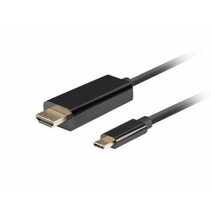 Lanberg USB-C(M)->HDMI(M) kábel 0, 5m 4K 60Hz čierna vyobraziť