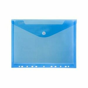 Obálka listová kabelka A4 eurozáves s cvokom PP modrá vyobraziť