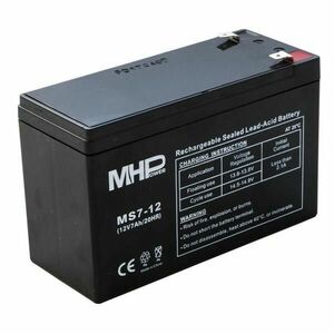 Pb akumulátor MHPower VRLA AGM 12V/7Ah (MS7-12) vyobraziť