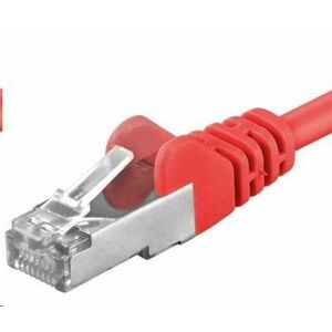 PREMIUMCORD Patch kábel CAT6a S-FTP, RJ45-RJ45, AWG 26/7 3m červená vyobraziť
