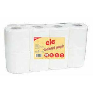 Toaletný papier Ele 3vrs. biely 100% celulóza 8ks / predaj po balení vyobraziť